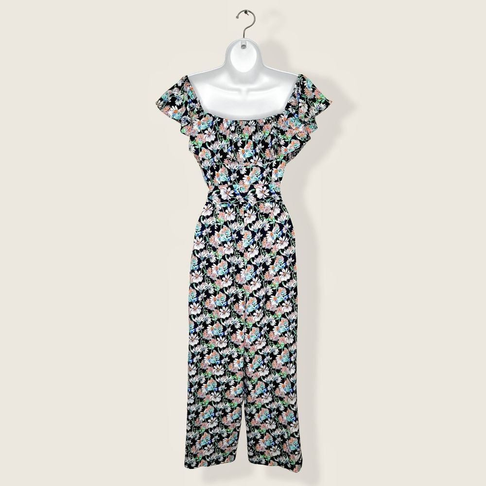 Sam Edelman | NWOT Ruffled Flutter Sleeve Floral Garden Jumpsuit | 2 - Picture 12 of 15